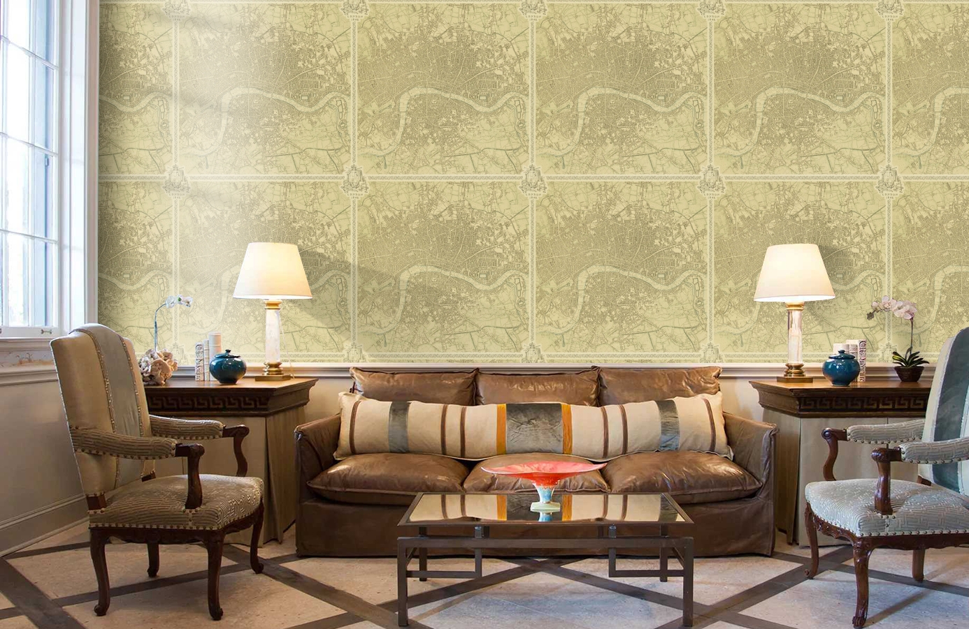 Обои ZINW310077 фото в интерьере кабинета