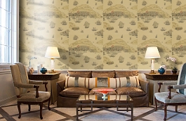 Обои ZTRA04003 фото в интерьере кабинета превью