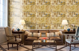 Обои 37048-4 фото в интерьере кабинета превью