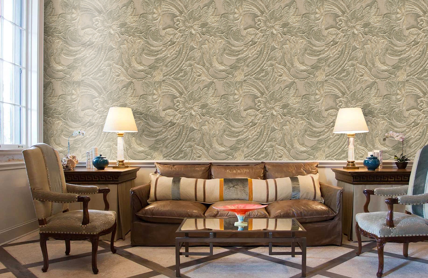 Обои 56869 фото в интерьере кабинета