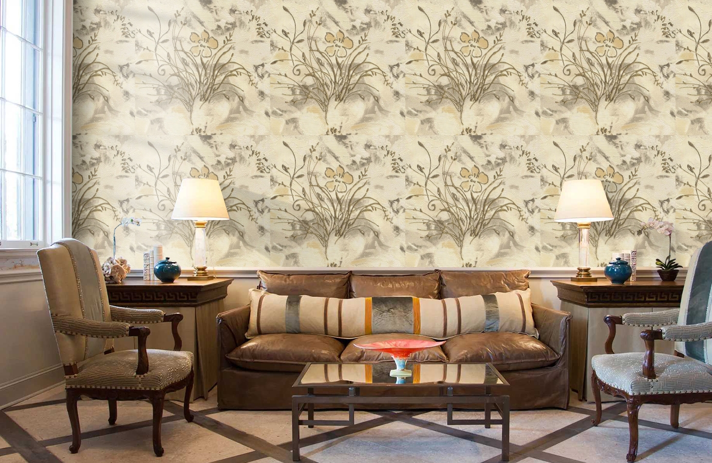 Обои 56947 фото в интерьере кабинета