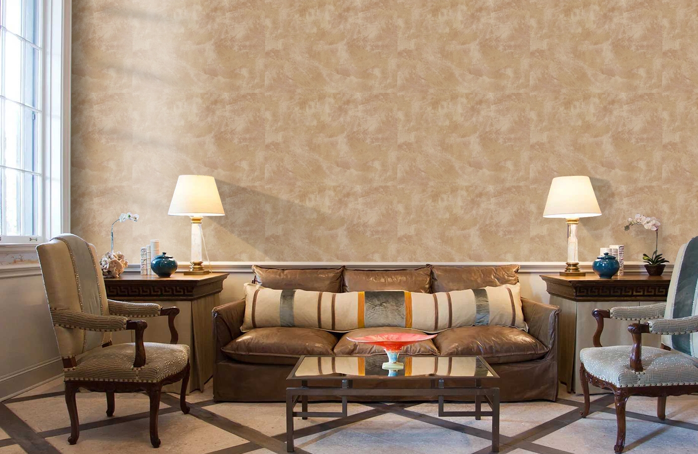 Обои Z44825 фото в интерьере кабинета