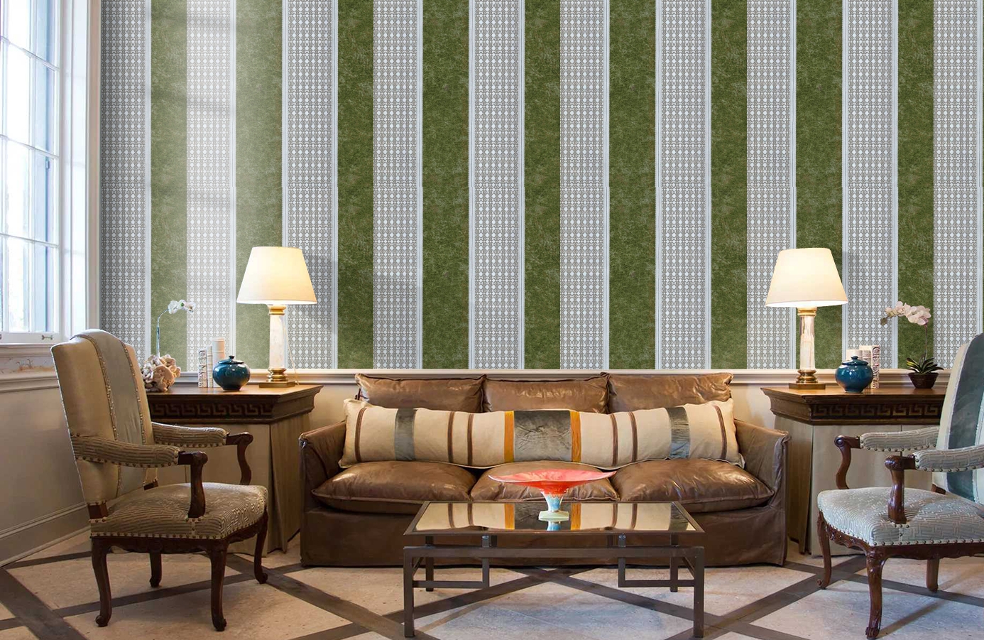 Обои 17043 фото в интерьере кабинета