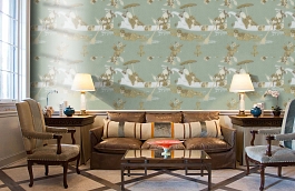 Обои 23007-2 фото в интерьере кабинета превью