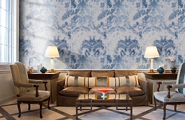 Обои 330002 фото в интерьере кабинета превью