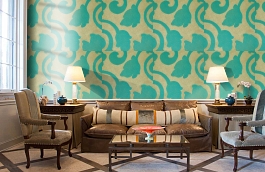 Обои 400012 фото в интерьере кабинета превью