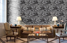 Обои 500027 фото в интерьере кабинета превью