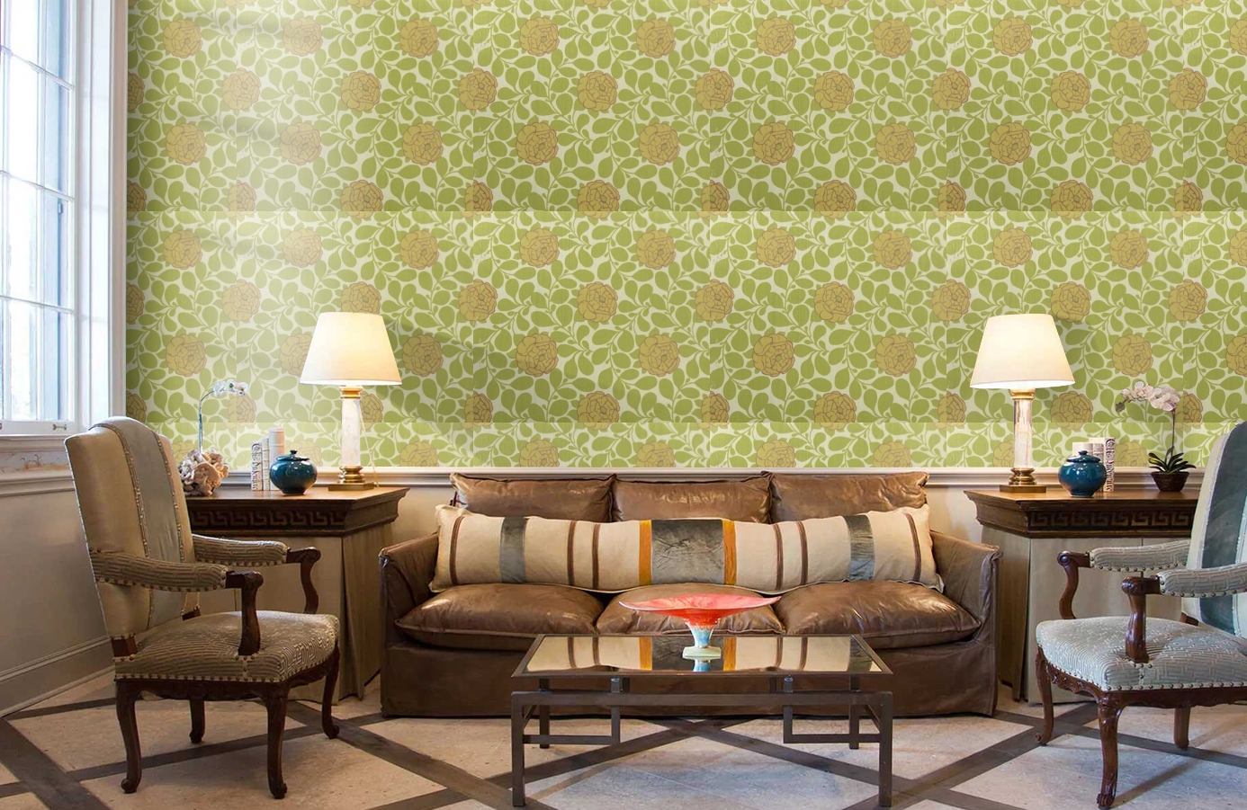 Обои 9700V1 фото в интерьере кабинета