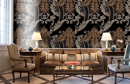 Обои LA16104 фото в интерьере кабинета превью