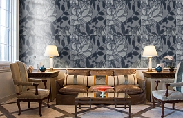 Обои VE165001 фото в интерьере кабинета превью