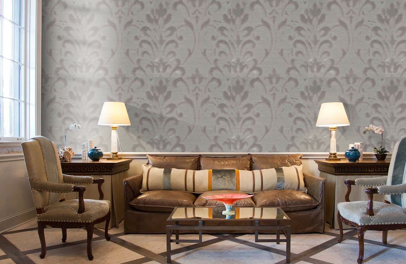 Обои VE165034 фото в интерьере кабинета