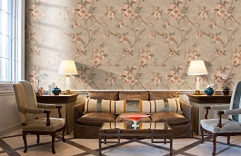 Обои ZS16338 фото в интерьере кабинета превью