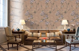 Обои ZS16339 фото в интерьере кабинета превью