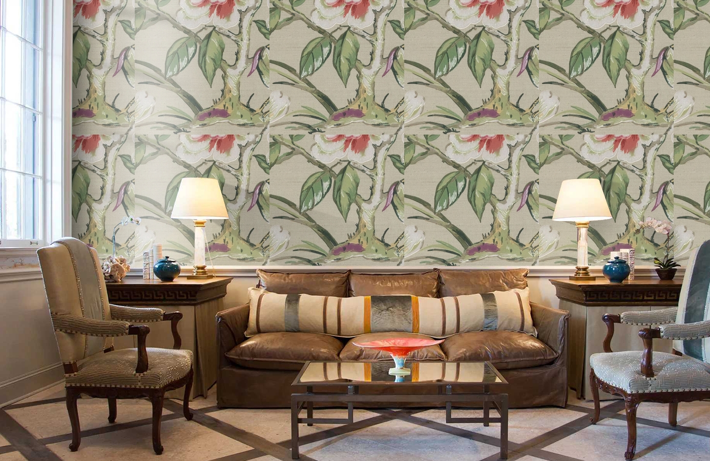 Обои 17710 фото в интерьере кабинета