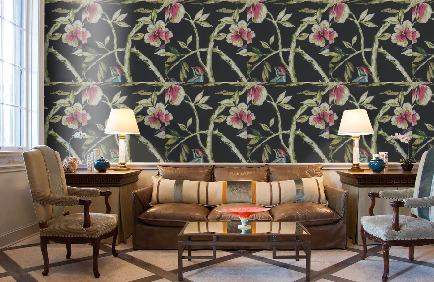 Обои 17711 фото в интерьере кабинета