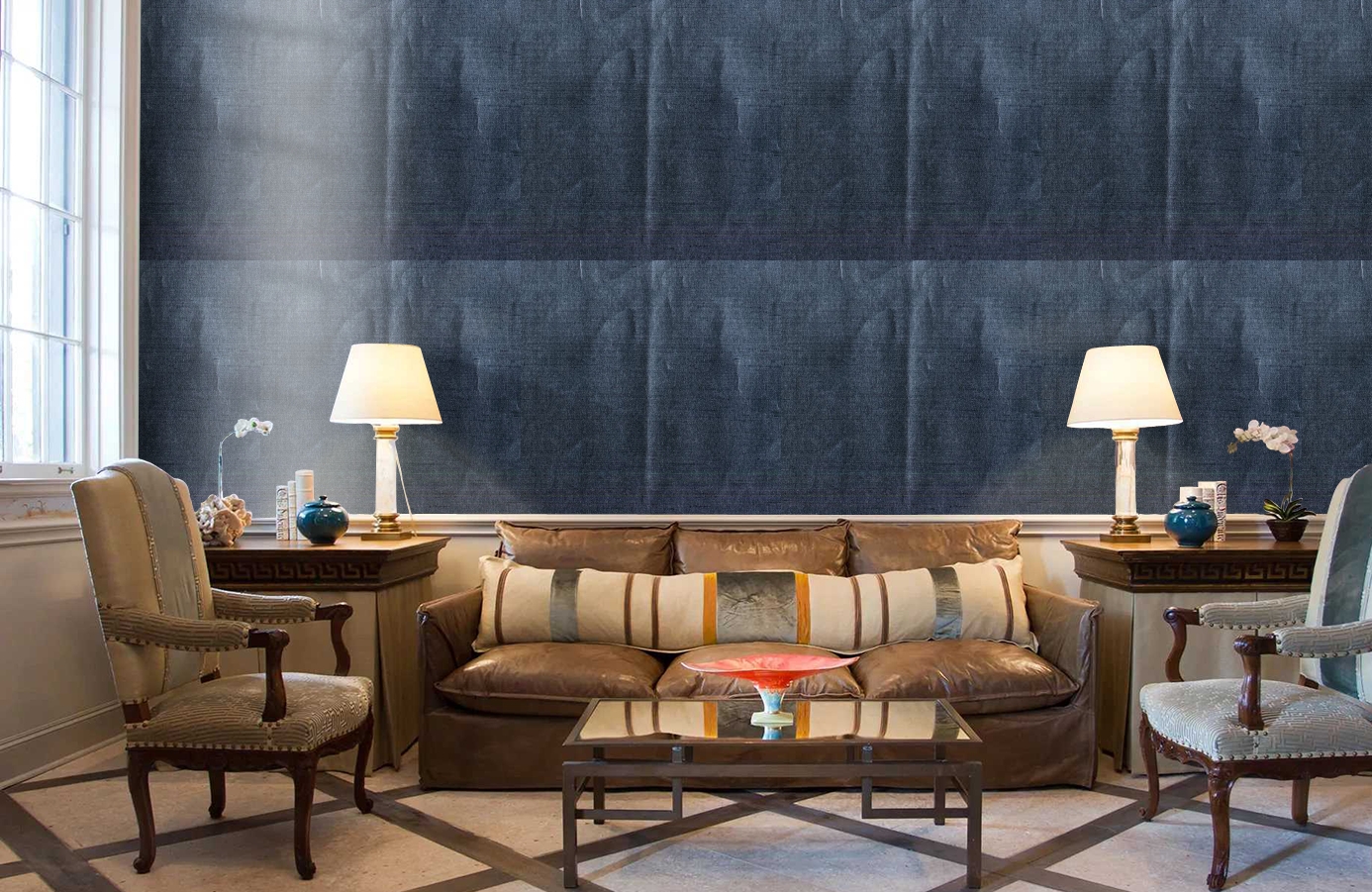 Обои 17810 фото в интерьере кабинета