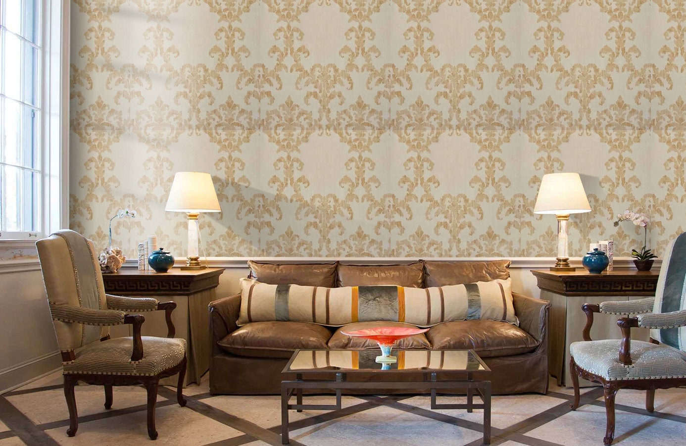 Обои 72440152 фото в интерьере кабинета