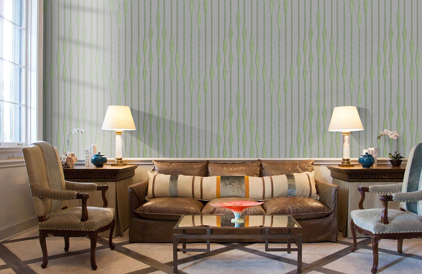 Обои Z90013 фото в интерьере кабинета