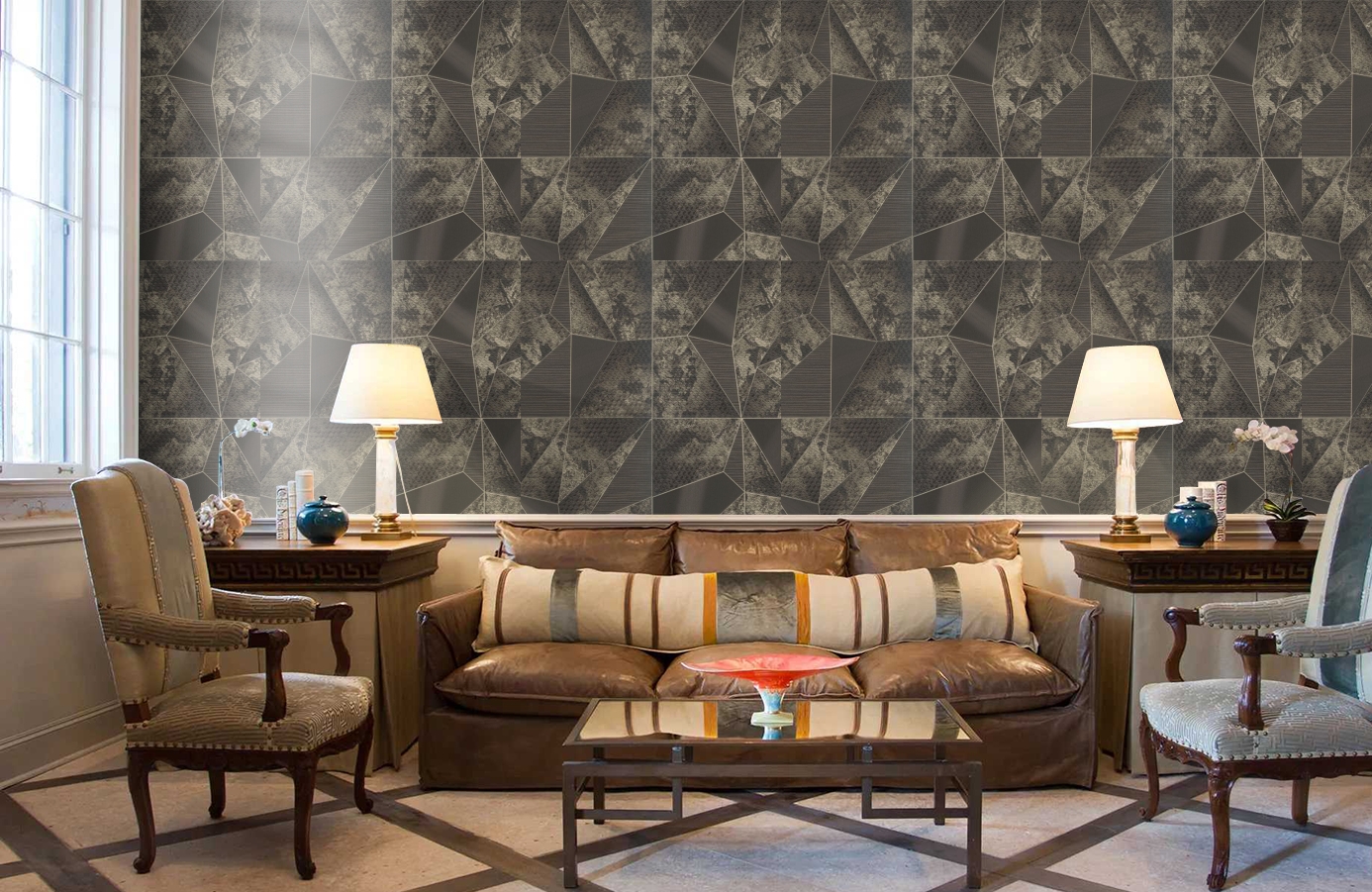 Обои Z90033 фото в интерьере кабинета Обои Z90033 фото в интерьере кабинета