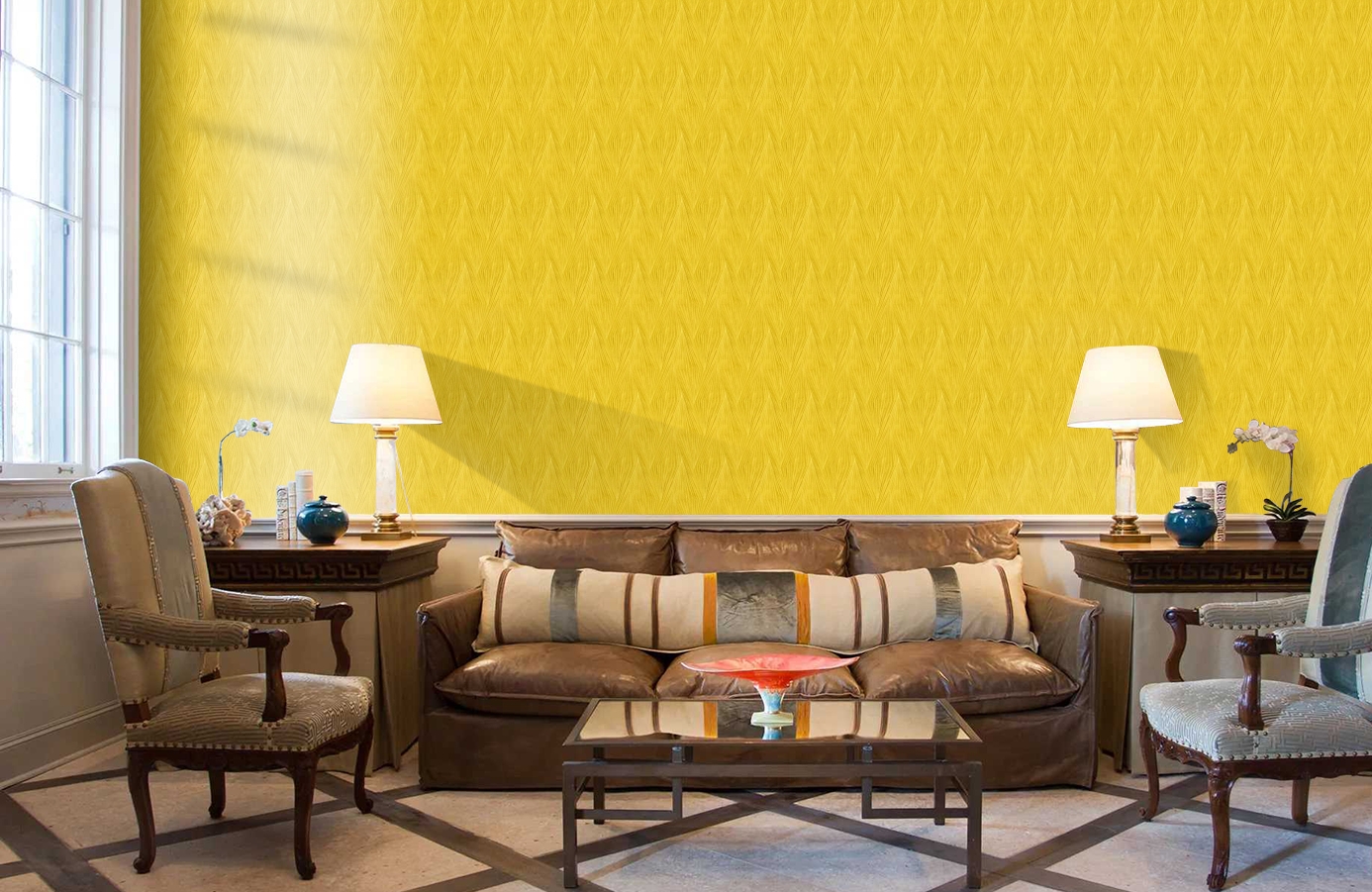 Обои Z90049 фото в интерьере кабинета