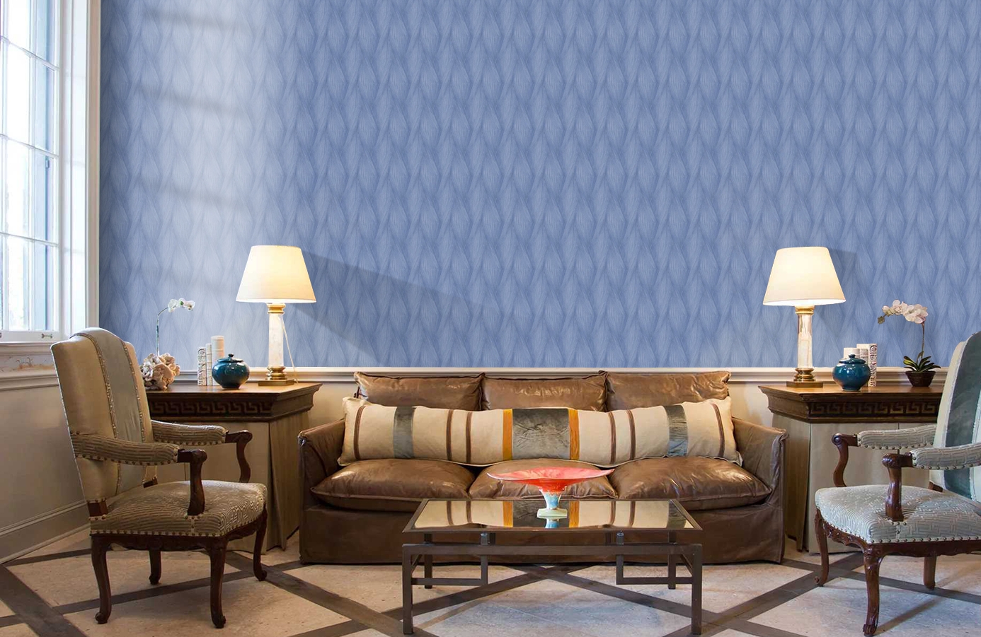 Обои Z90052 фото в интерьере кабинета