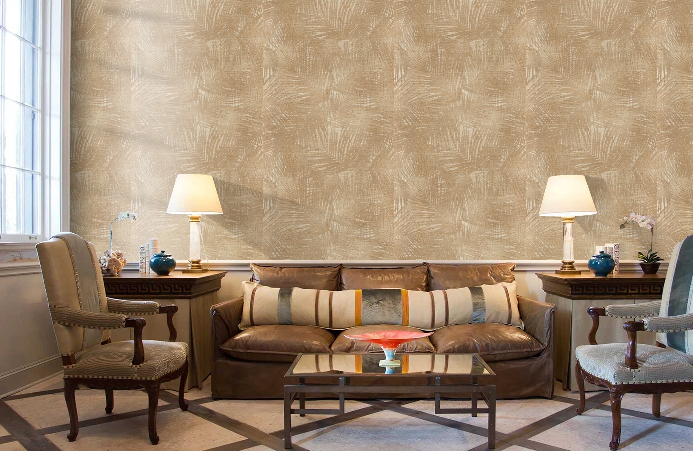 Обои Z12833 фото в интерьере кабинета