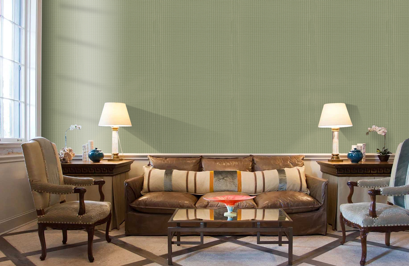 Обои Z12842 фото в интерьере кабинета