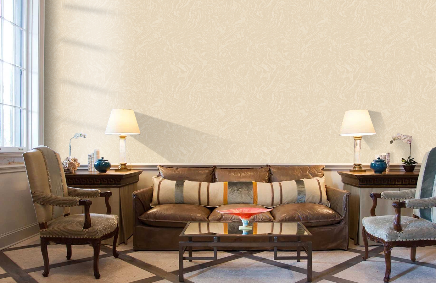 Обои Z12856 фото в интерьере кабинета