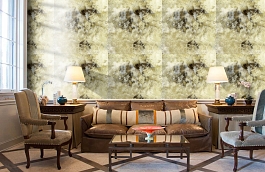 Обои 1 фото в интерьере кабинета превью