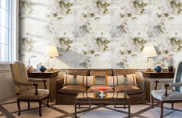 Обои 3 фото в интерьере кабинета превью