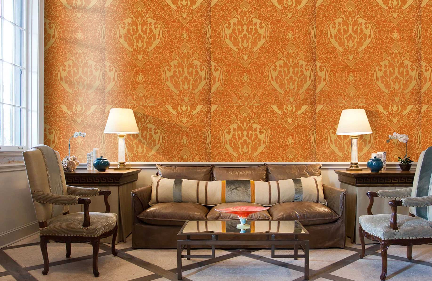 Обои 208005 фото в интерьере кабинета