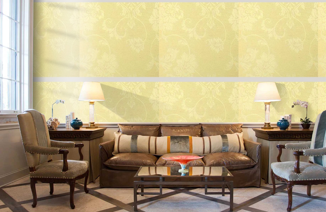 Обои 208023 фото в интерьере кабинета