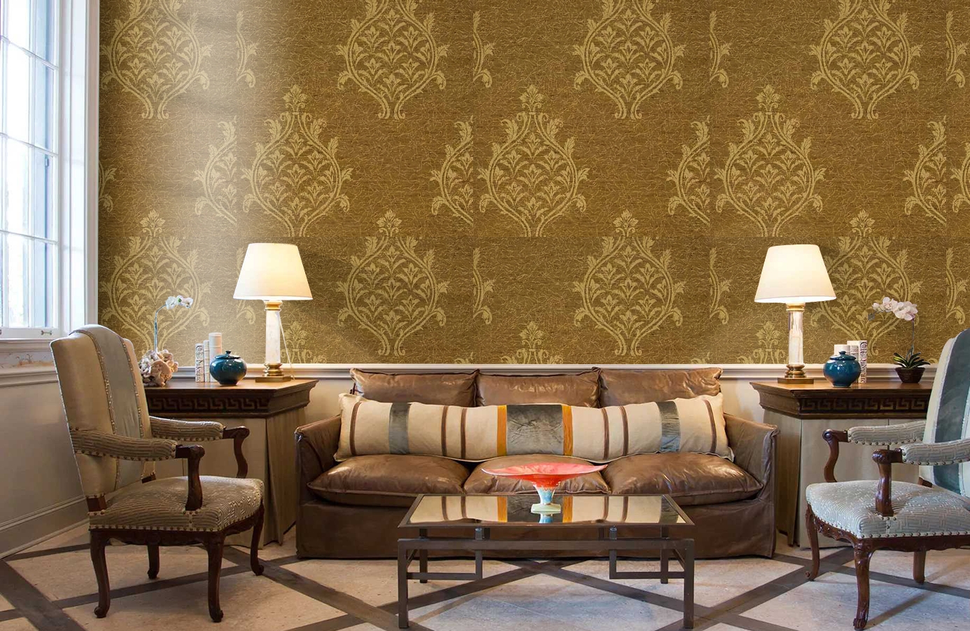 Обои 208026 фото в интерьере кабинета