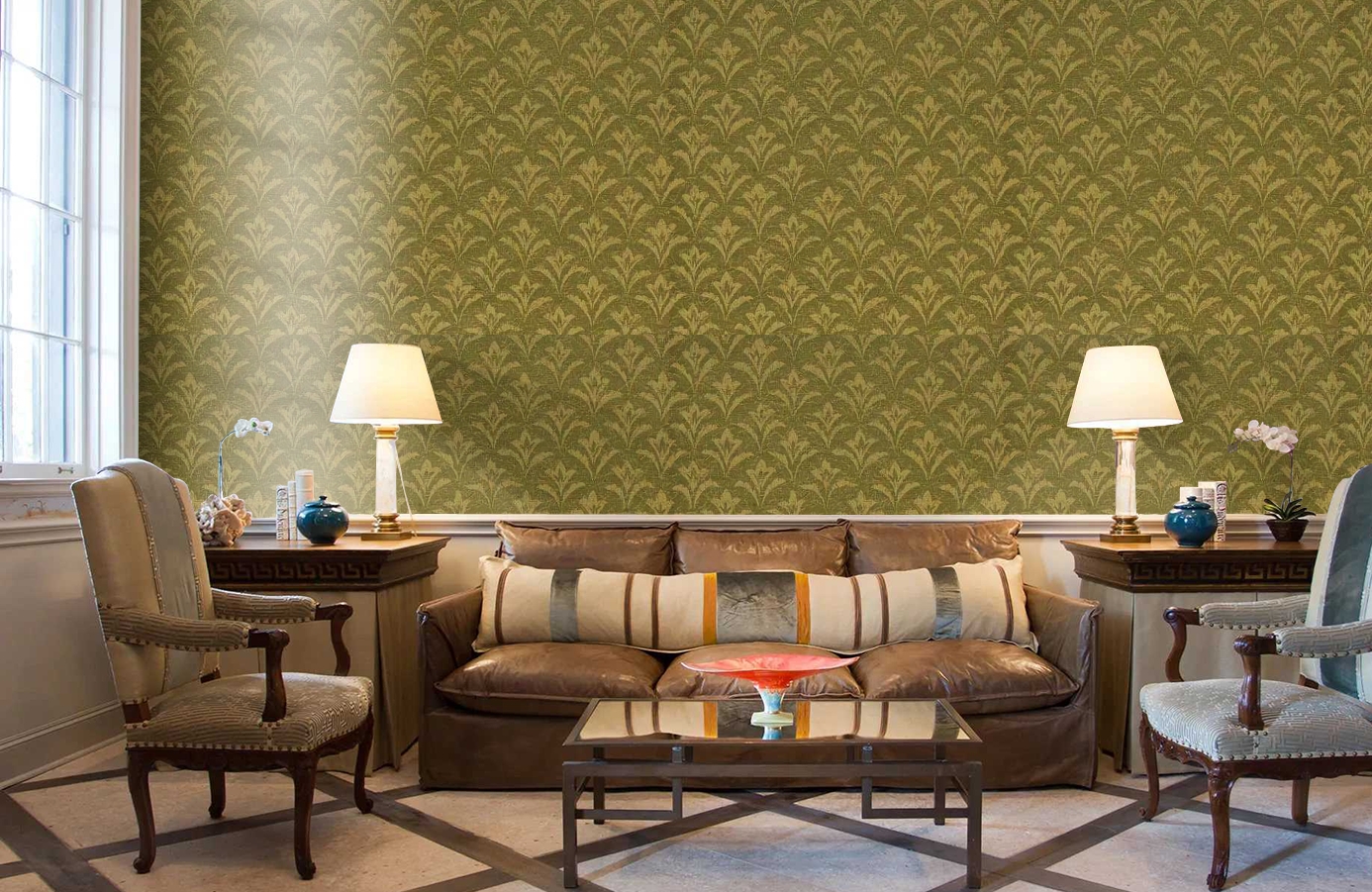 Обои 208036 фото в интерьере кабинета