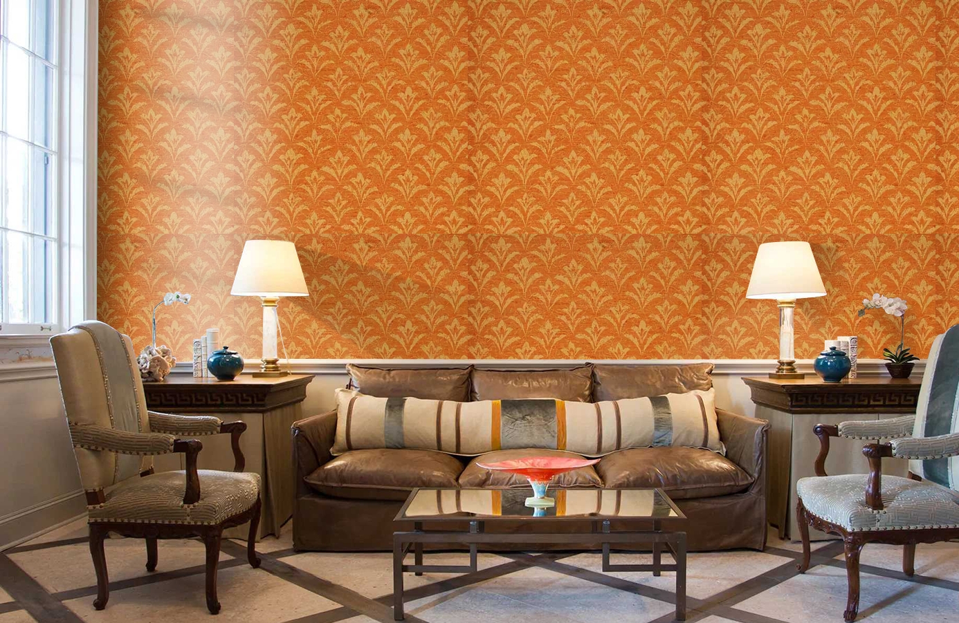 Обои 208037 фото в интерьере кабинета