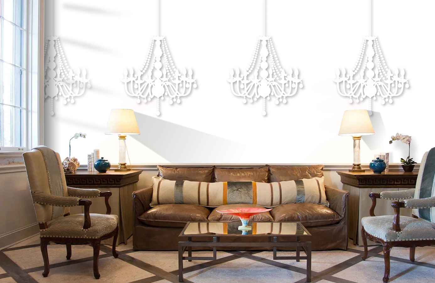 Обои P010902-2 фото в интерьере кабинета