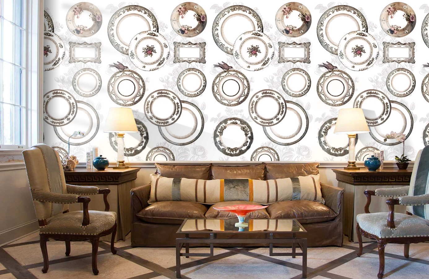 Обои P011001-2 фото в интерьере кабинета