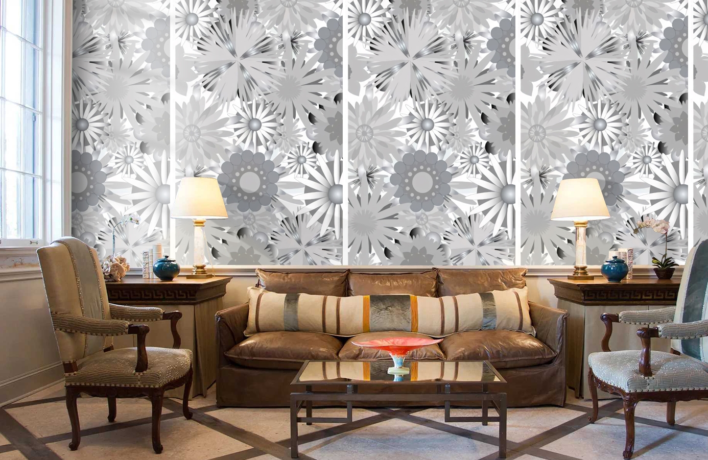 Обои P031201-2 фото в интерьере кабинета