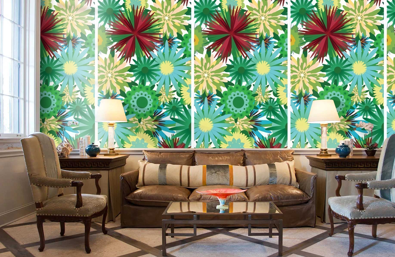 Обои P031202-2 фото в интерьере кабинета