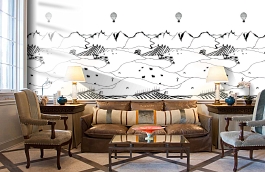 Обои P120902-2 фото в интерьере кабинета превью