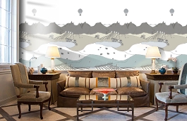 Обои P120905-2 фото в интерьере кабинета превью