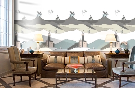 Обои P120906-2 фото в интерьере кабинета превью