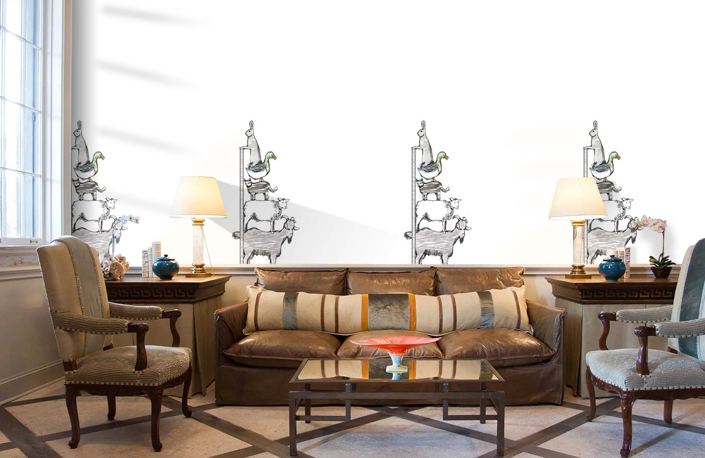 Обои P121102-2 фото в интерьере кабинета