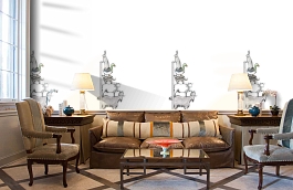 Обои P121102-2 фото в интерьере кабинета превью