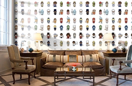 Обои P121501-2 фото в интерьере кабинета превью