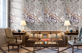 Обои 9110 D15 фото в интерьере кабинета превью