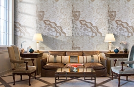 Обои 9110 D17 фото в интерьере кабинета превью