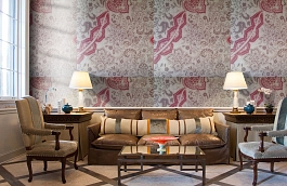 Обои 9110 D20 фото в интерьере кабинета превью