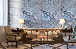 Обои 9110 D3 фото в интерьере кабинета превью