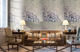 Обои 9110 D9 фото в интерьере кабинета превью